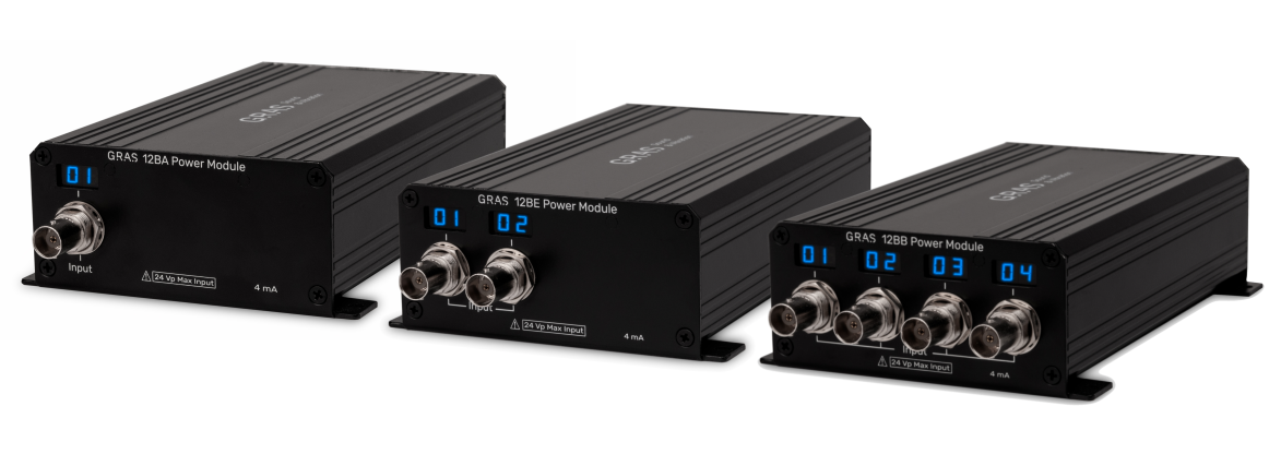 Các mô-đun nguồn CCP GRAS 12BA, 12BE và 12BB hỗ trợ TEDS