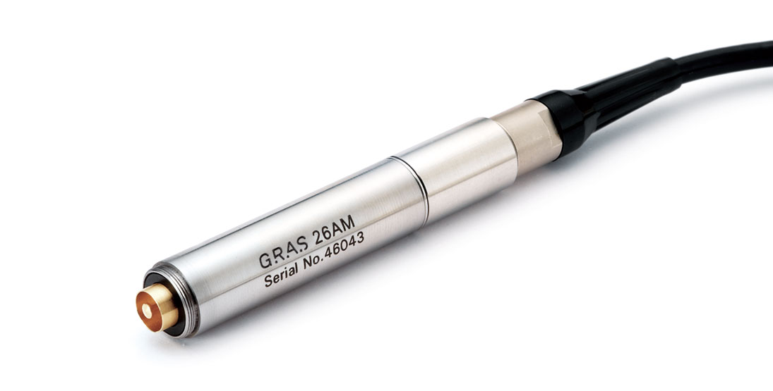 Bộ tiền khuếch đại tiêu chuẩn GRAS 26AM 1/2" với cáp tích hợp 3 m.