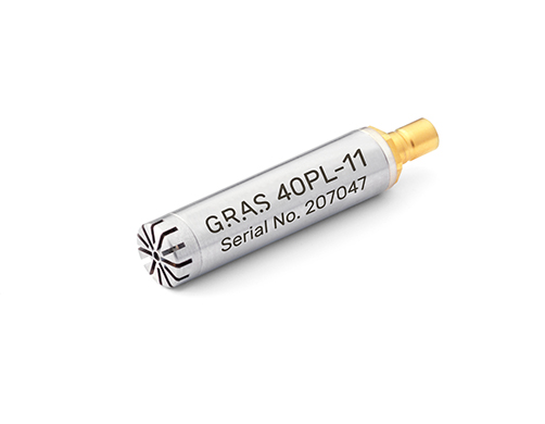 Microphone mảng trường tự do CCP ngắn GRAS 40PL-11, áp suất cao