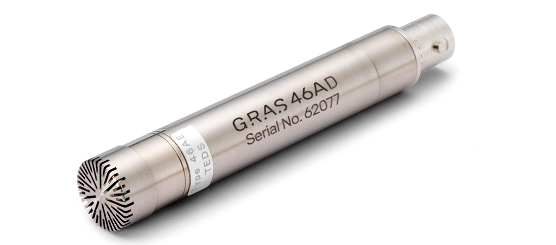 Bộ micro tiêu chuẩn áp suất CCP GRAS 46AD 1/2", độ nhạy cao