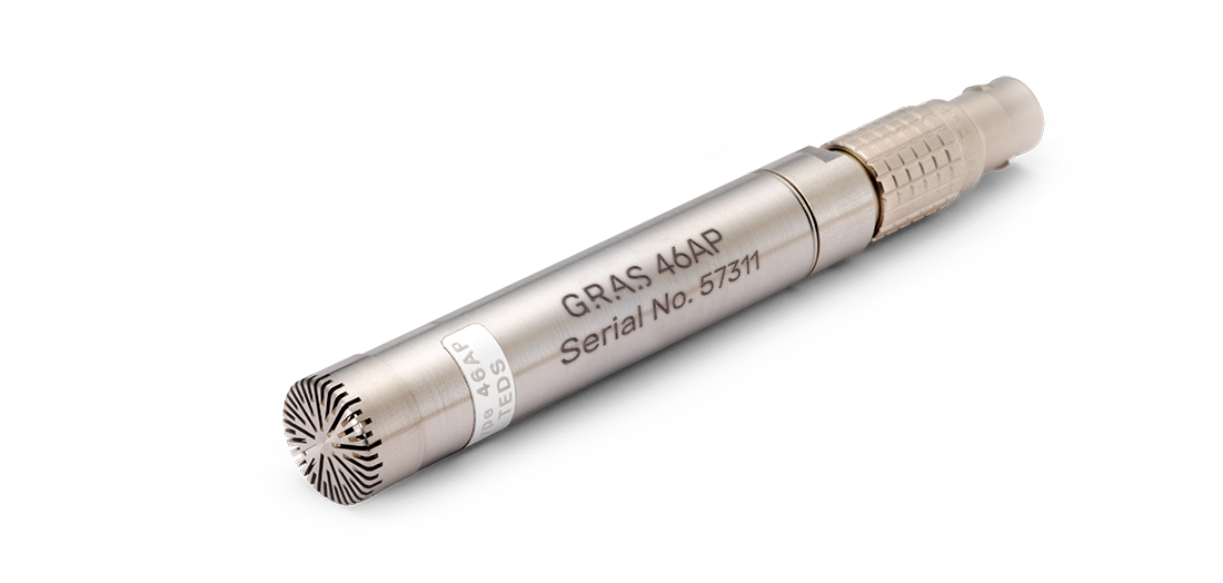 Bộ micro tiêu chuẩn áp suất LEMO GRAS 46AP 1/2", độ nhạy cao