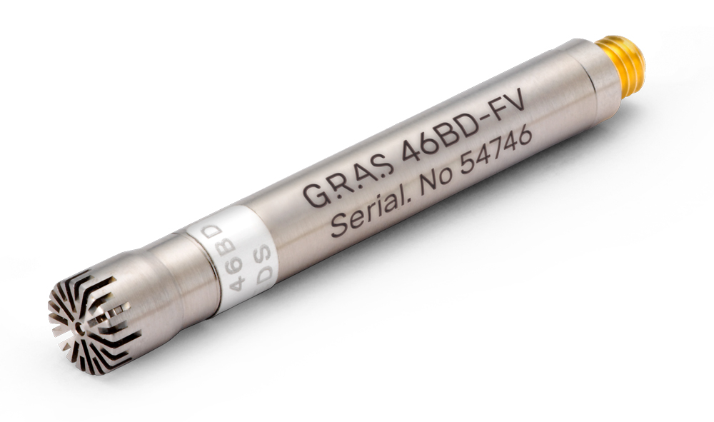 Bộ micro tiêu chuẩn áp suất CCP GRAS 46BD-FV 1/4", lỗ thoát hơi phía trước