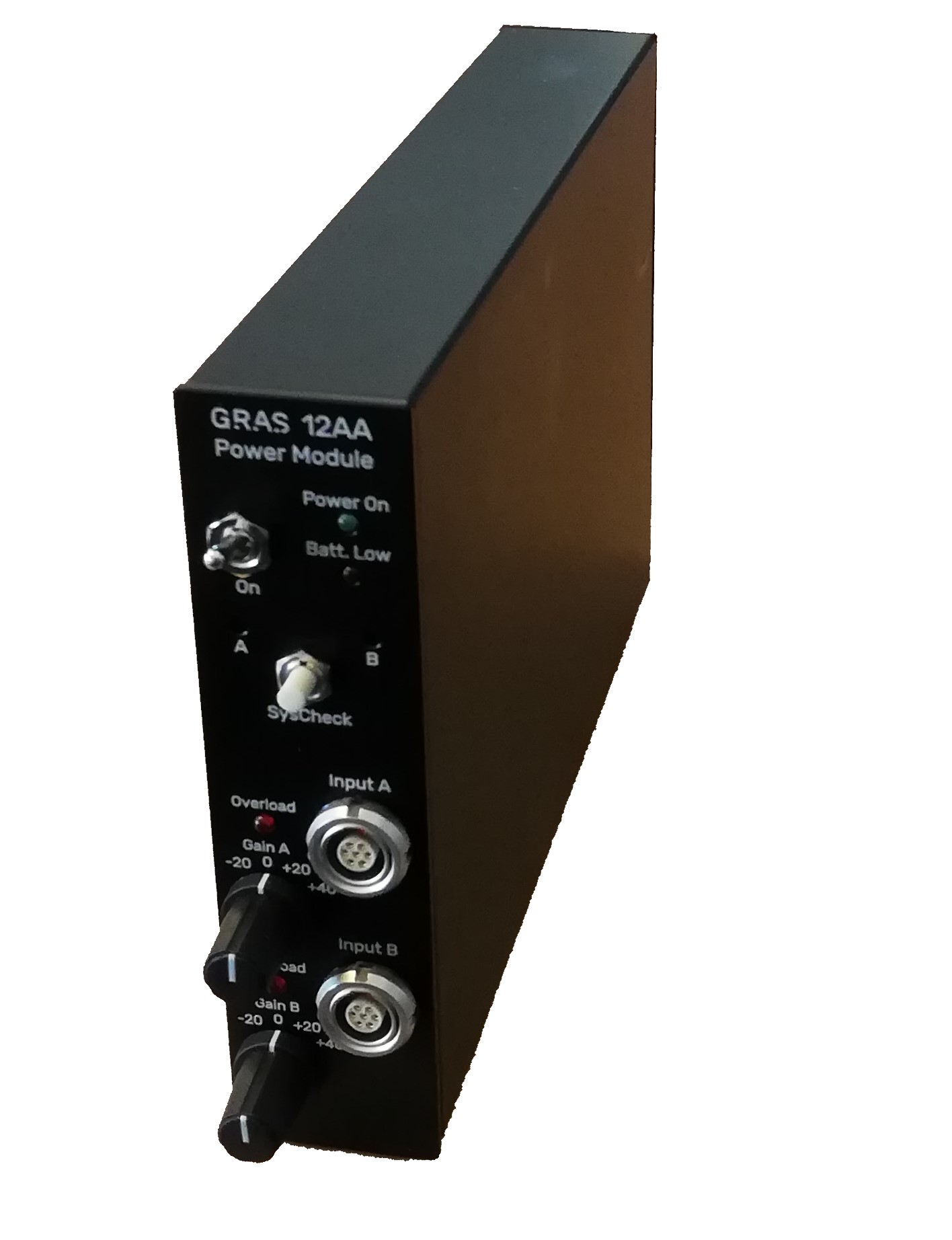 Mô-đun nguồn 2 kênh GRAS 12AA với bộ khuếch đại và bộ lọc