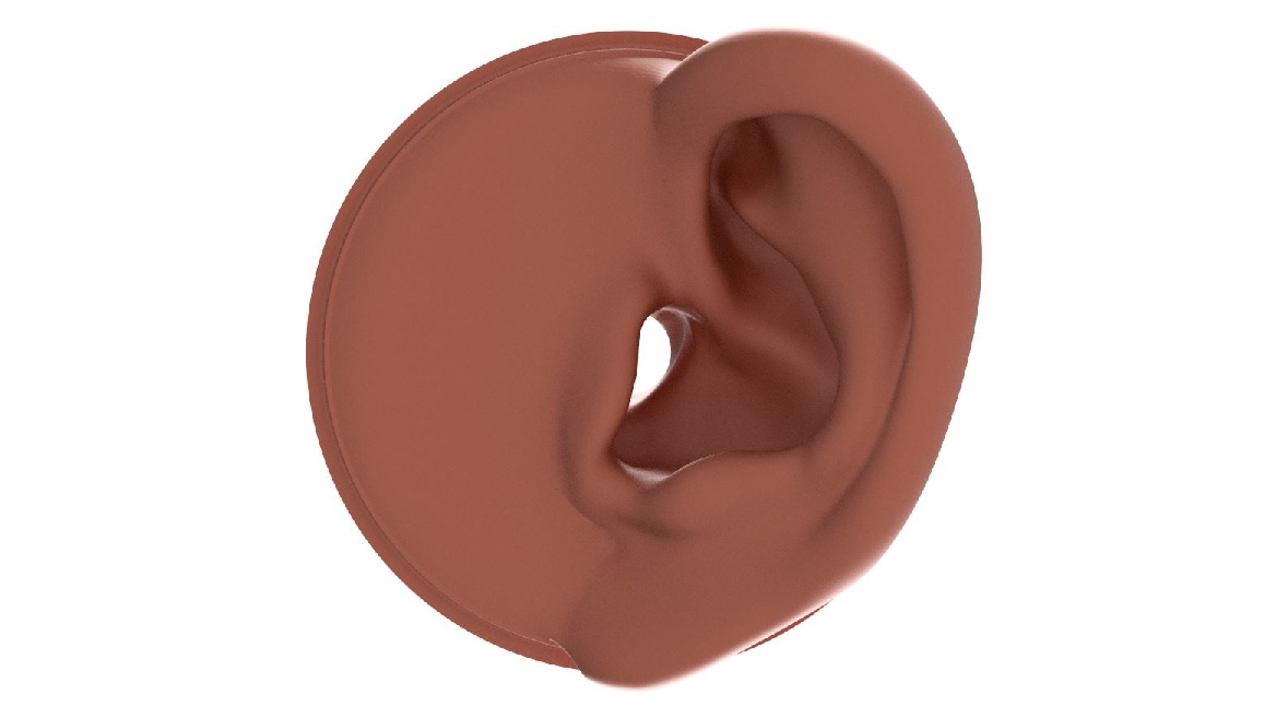 GRAS KB5011 Vành tai trái đo theo chỉ số nhân trắc học cho 45CA, 35 Shore OO